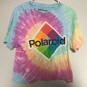 Woman’s Polaroid Tie-Dye Crop Top